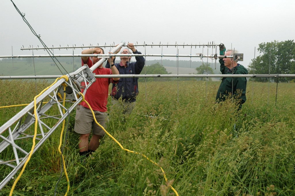 WCARC June 2008 grid expedition photo - I hope you fed that dog or he'll never pull up this tower