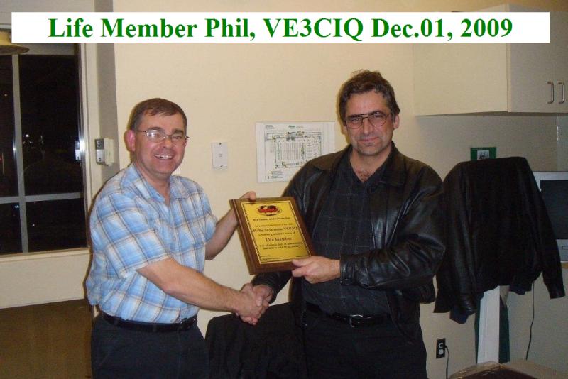 VE3CIQ - Phil Life Member 20091201